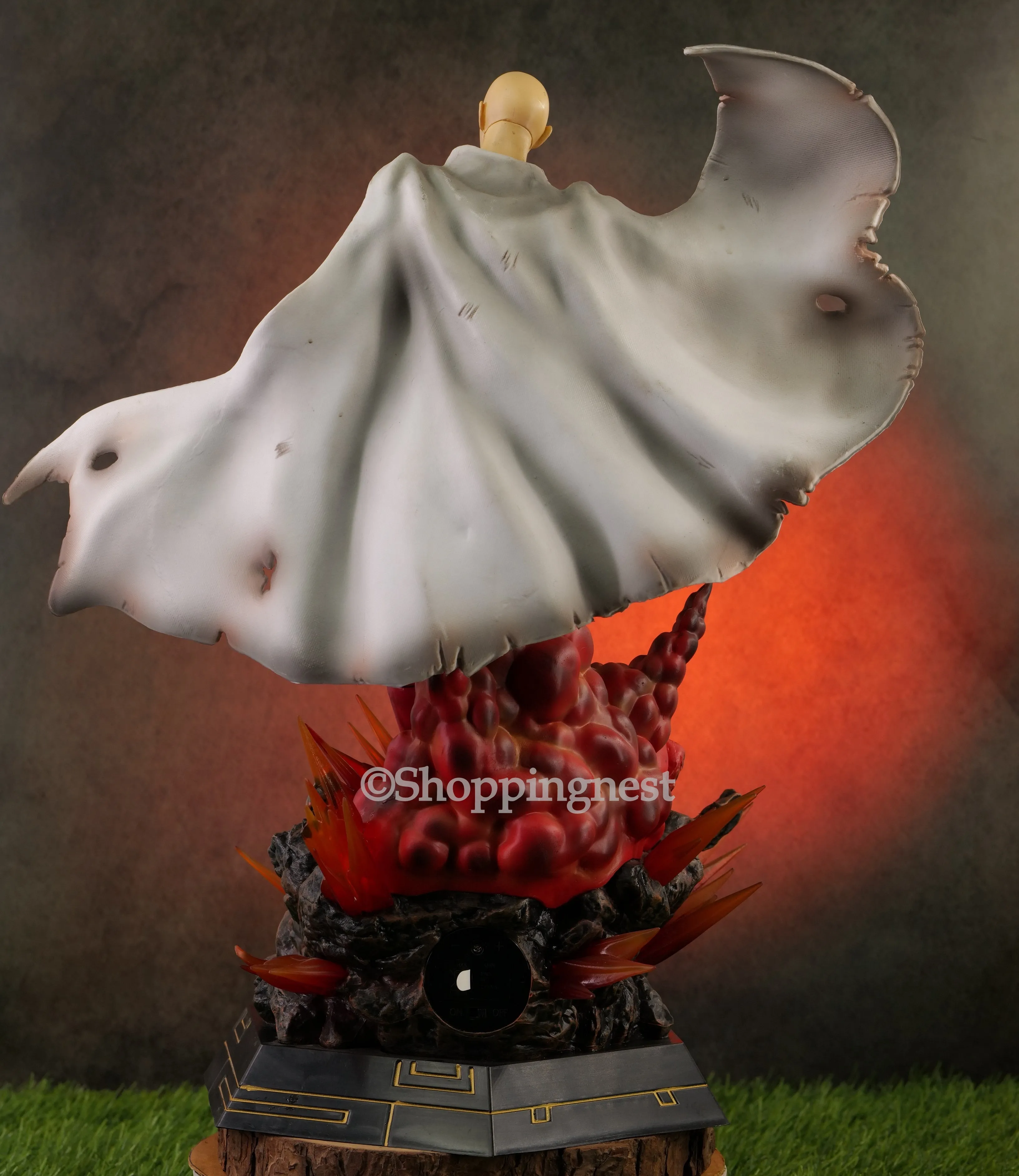 One Punch Man 44cm Anime Action Figure with Light GK Ver. Large Statue Collection