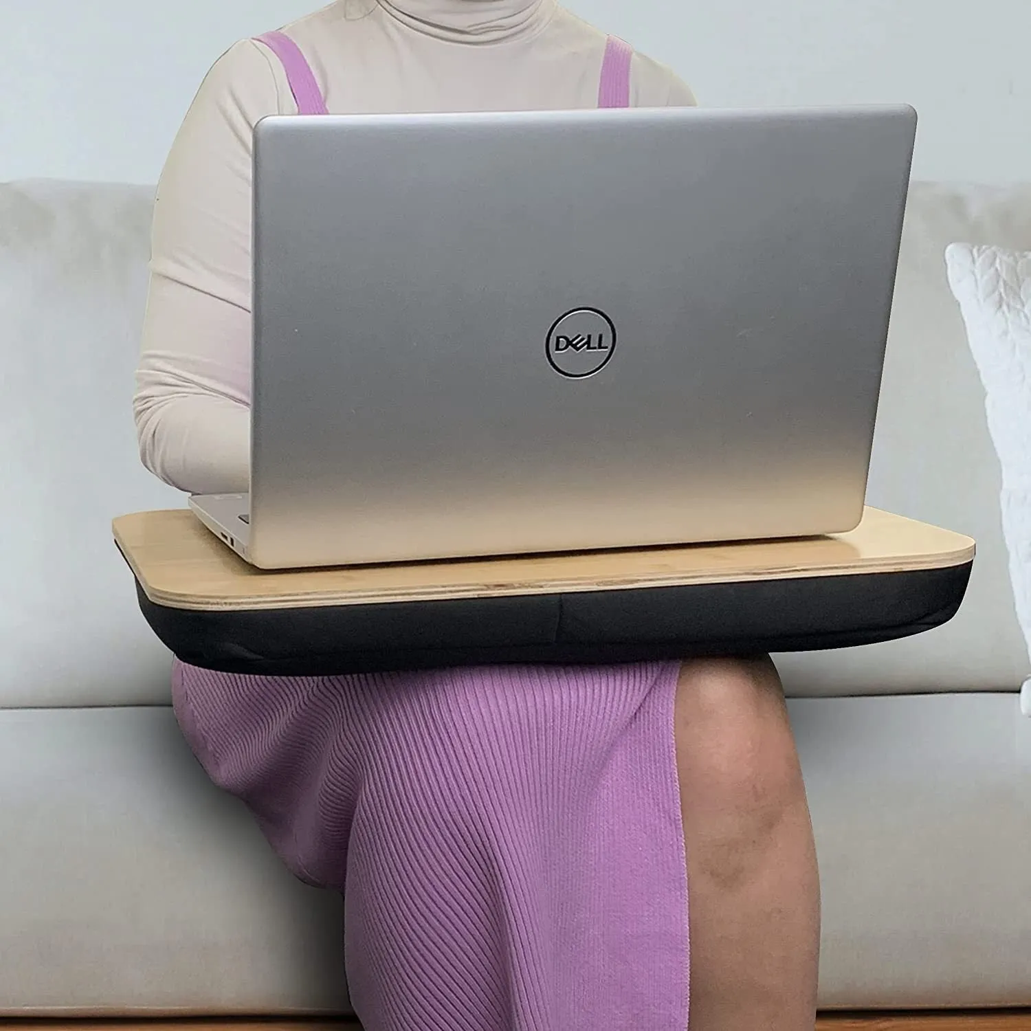 Portable Deluxe Bamboo Laptop PC Table Lap Tray Read Workstation