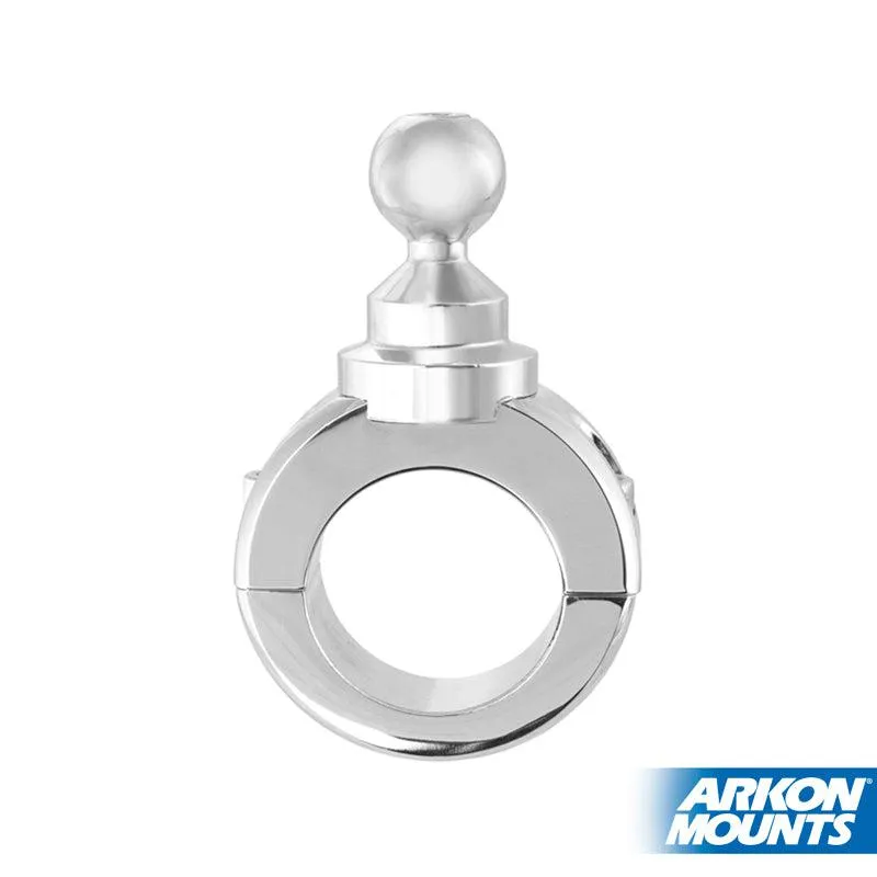 Premium Motorcycle Handlebar Mount for Garmin GPS - Chrome Aluminum