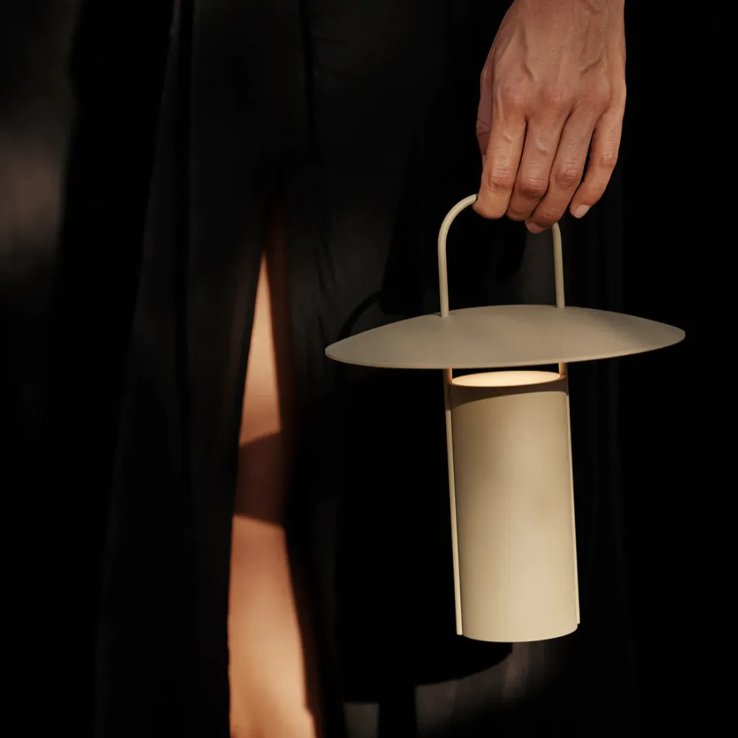 Ray Table Lamp, Portable - Dusty Green