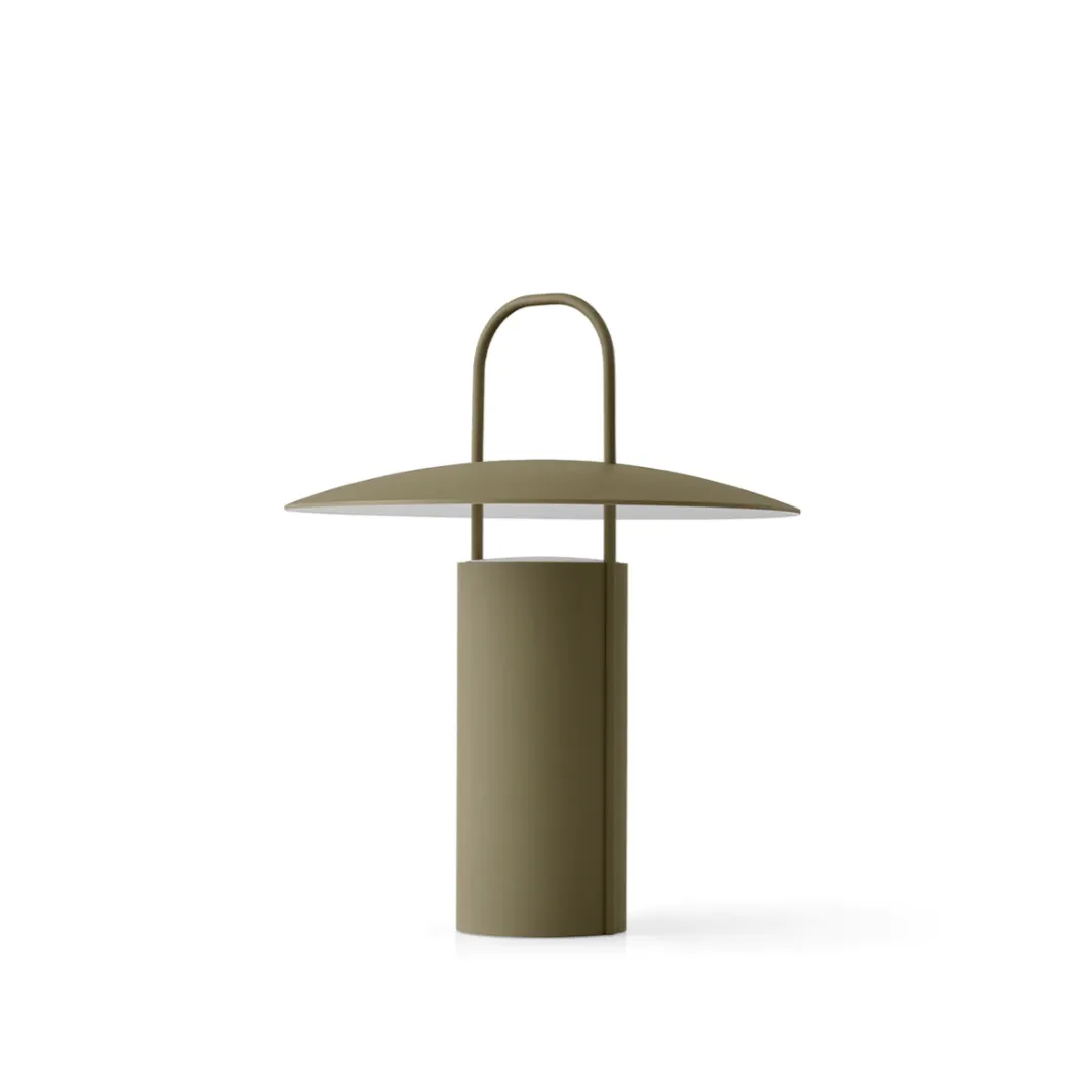 Ray Table Lamp, Portable - Dusty Green