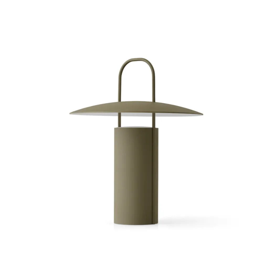 Ray Table Lamp, Portable - Dusty Green