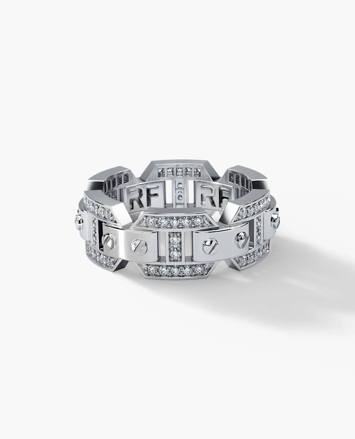 Ready to Ship - BRIGGS Platinum Ring with 0.70ct Diamonds