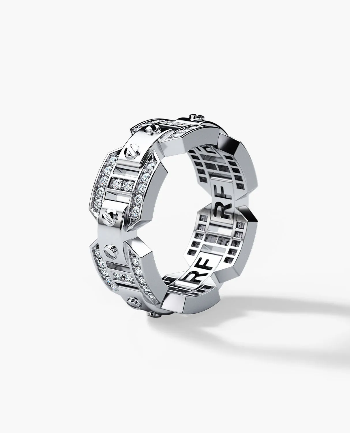 Ready to Ship - BRIGGS Platinum Ring with 0.70ct Diamonds