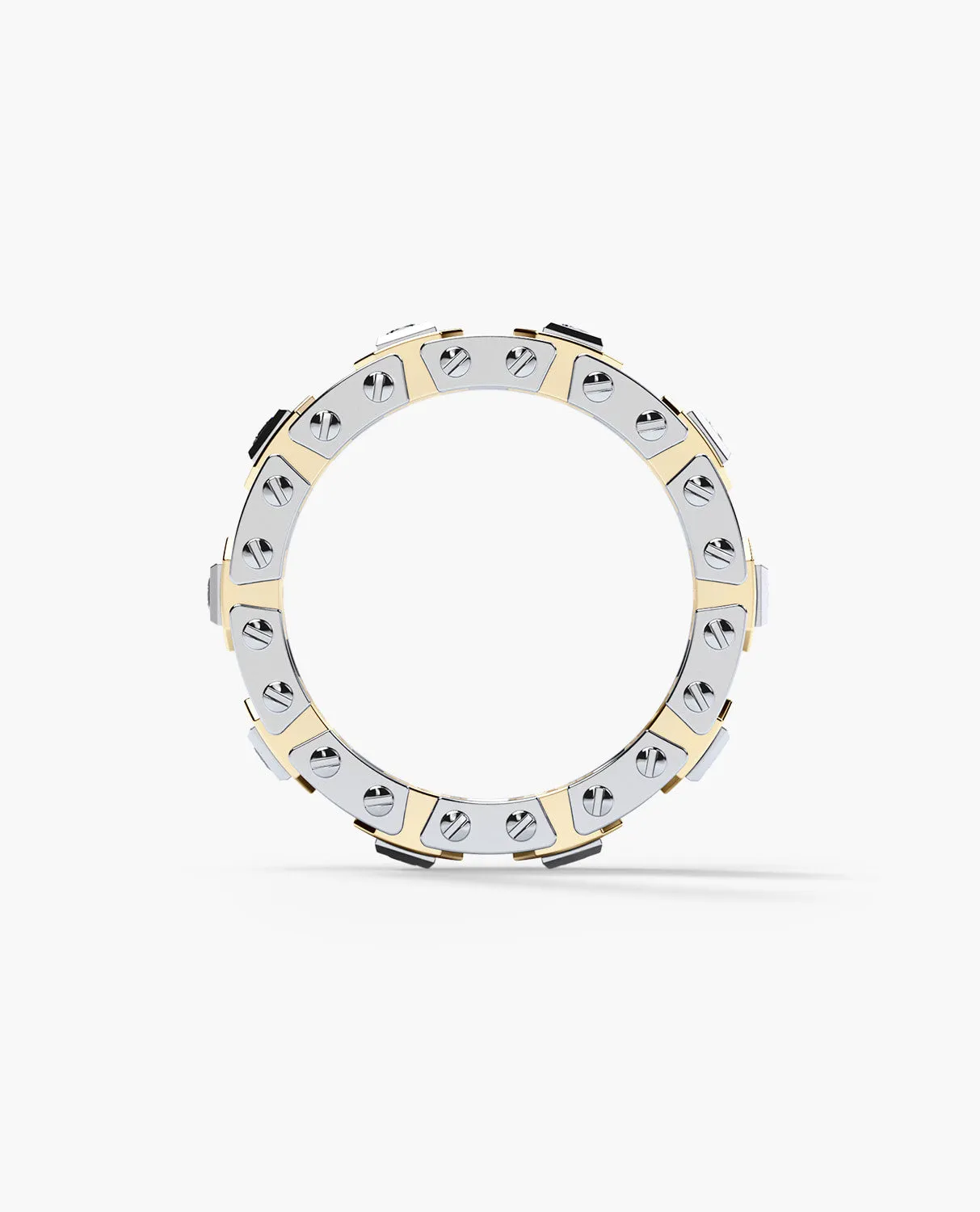 Ready to Ship - LA PAZ Two-Tone Gold Ring with 0.40ct Diamonds