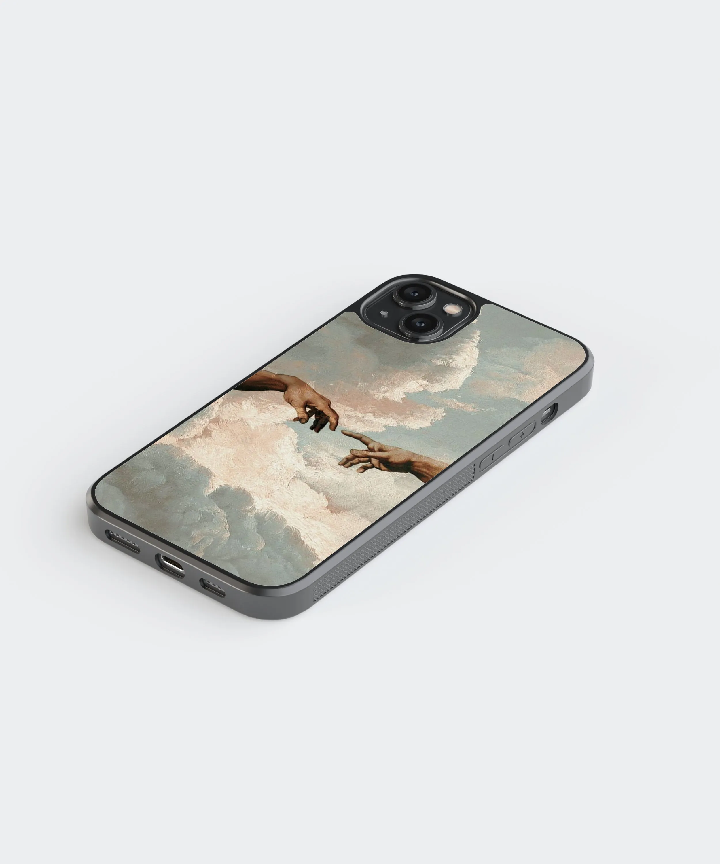 Renaissance Hands Abstract Glass Phone Case Cover