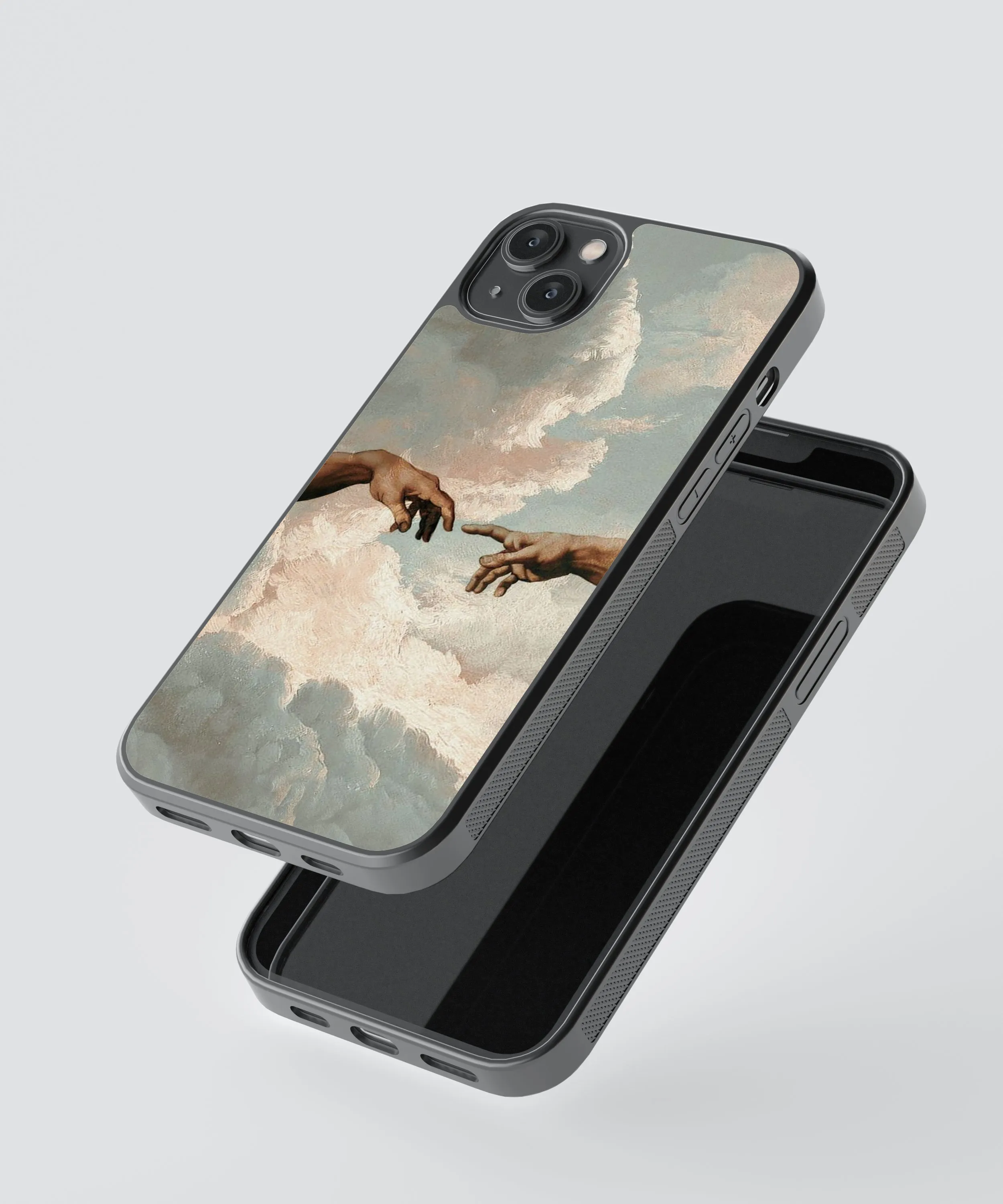 Renaissance Hands Abstract Glass Phone Case Cover