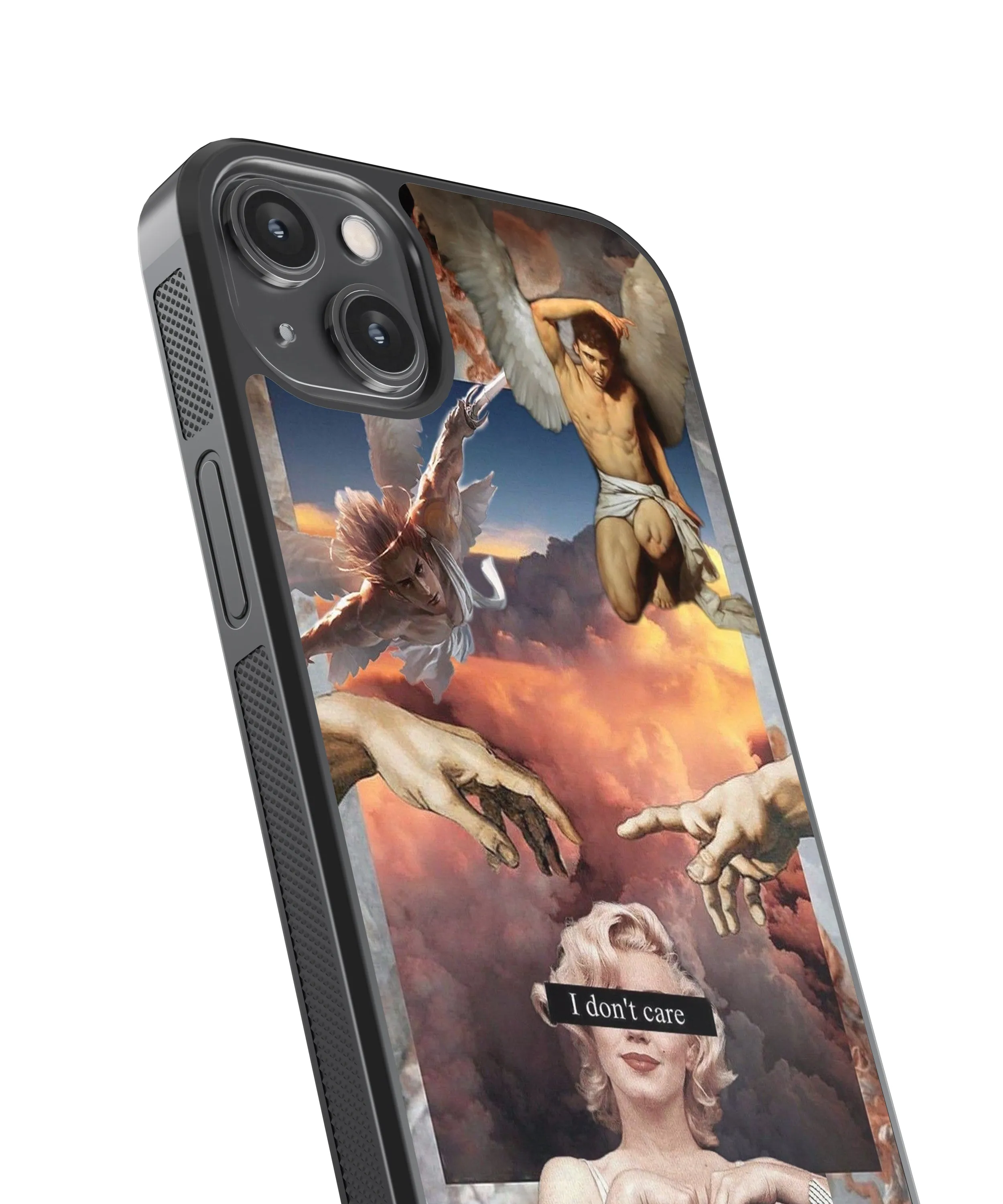 Renaissance Pop Fusion Abstract Glass Phone Case Cover