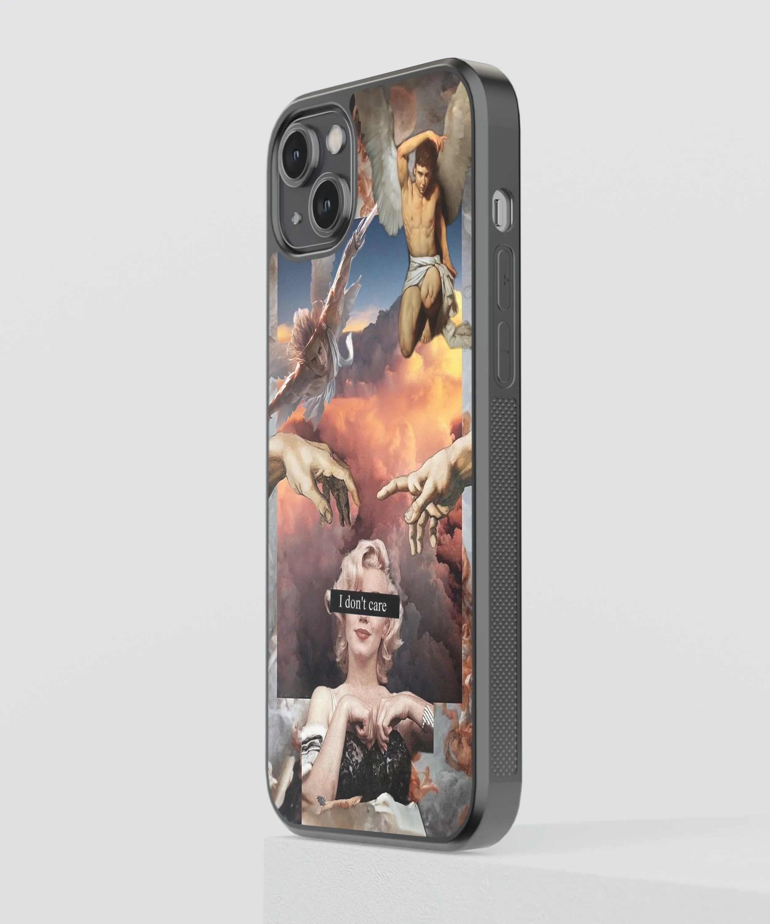 Renaissance Pop Fusion Abstract Glass Phone Case Cover