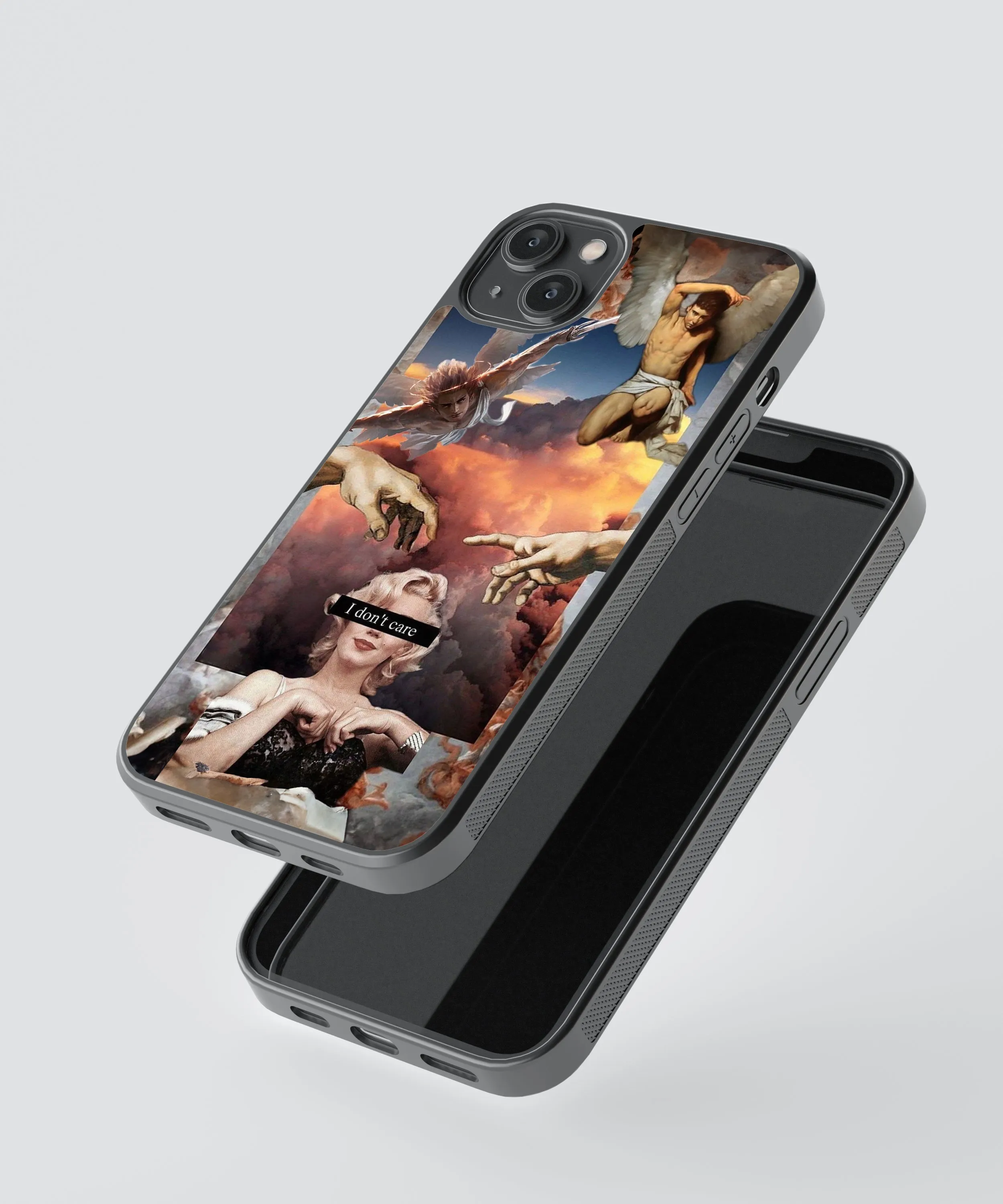 Renaissance Pop Fusion Abstract Glass Phone Case Cover