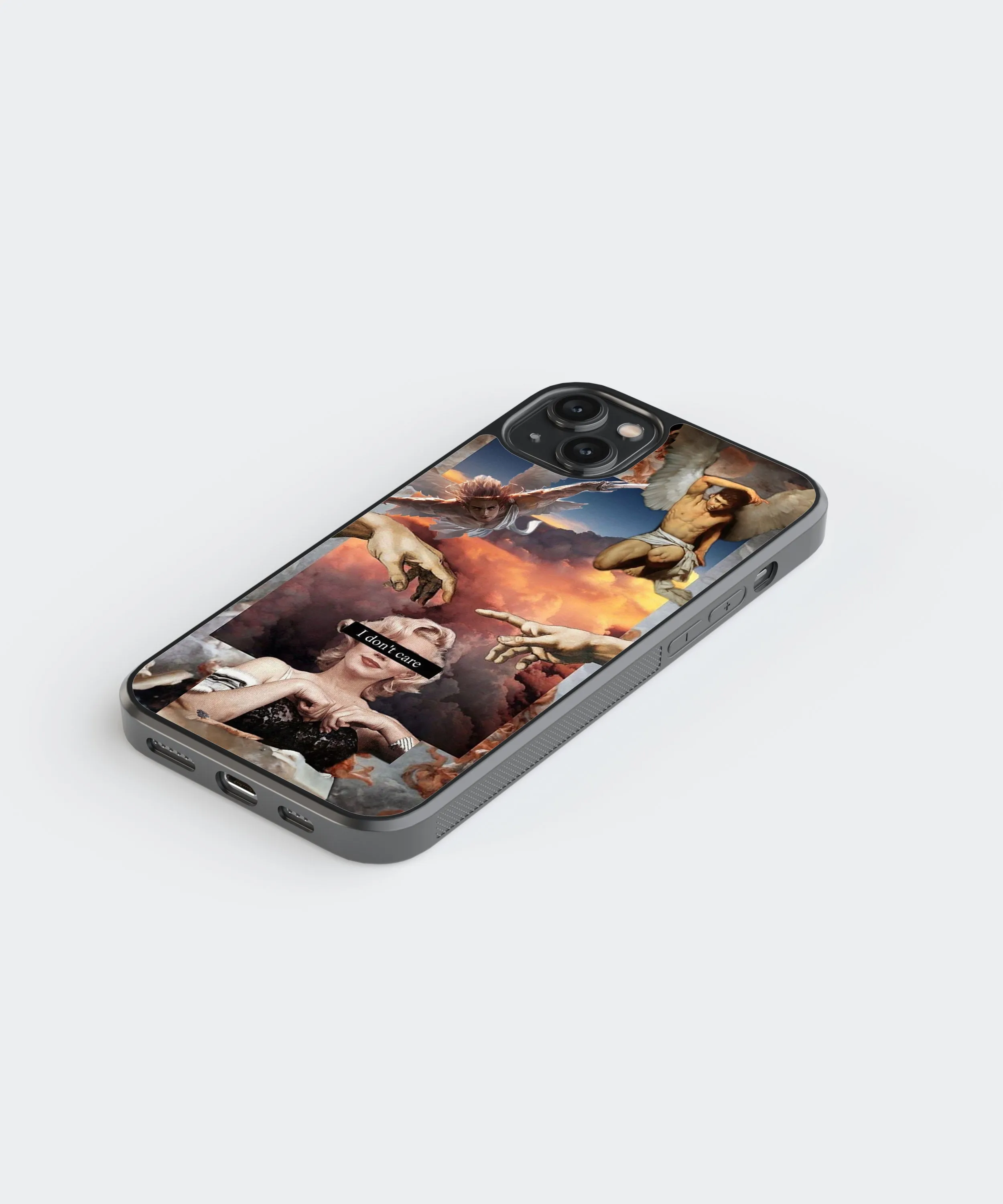 Renaissance Pop Fusion Abstract Glass Phone Case Cover