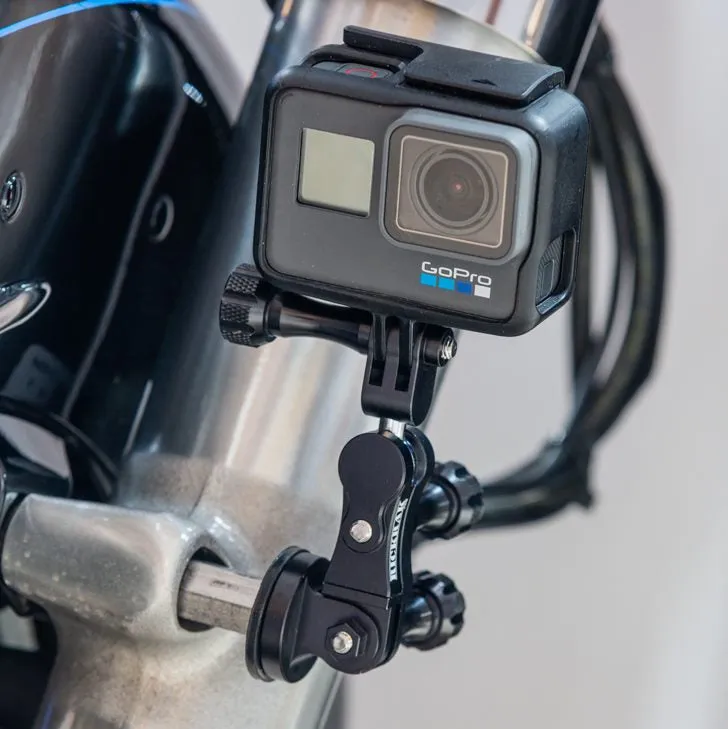 RickRak 360* Fork Mount GoPro & Other Action Cameras Mount for Harley '14 & Newer Touring Models
