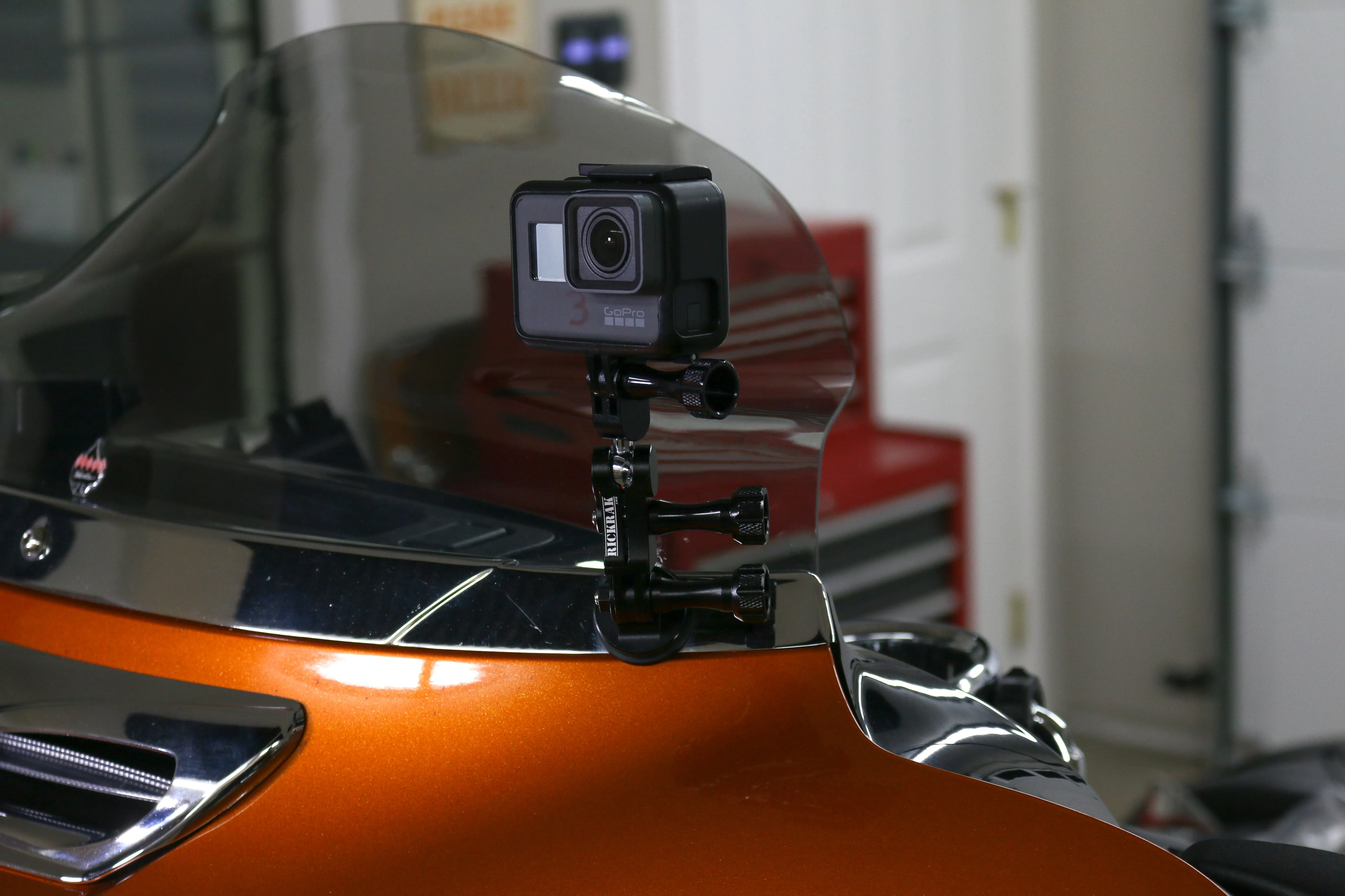 RickRak GoPro & Action Camera Deluxe 360° Faring Mount for Street Glide/Ultra-Batwing Fairing