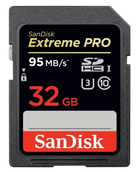 Sandisk Extreme Pro 32Gb Class 10 SDHC UHS-1 flash Memory Card 95mb/s