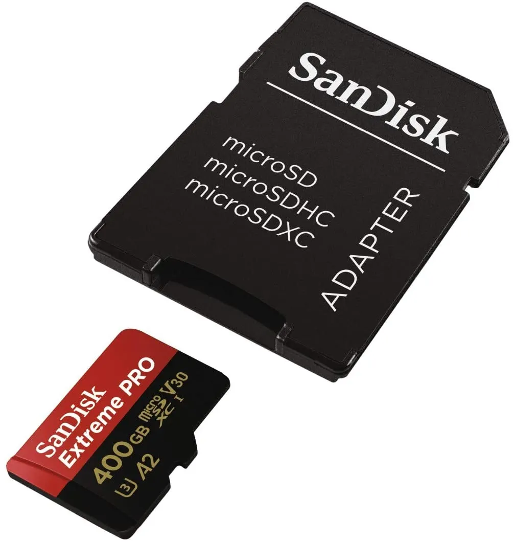 SanDisk Extreme Pro Micro SDXC UHS-I U3 A2 V30 Memory Card (400GB) SDSQXCZ-400G-GN6MA
