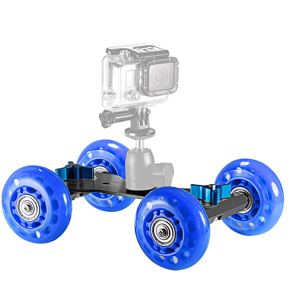 Scaled Camera Table Dolly Slider Blue