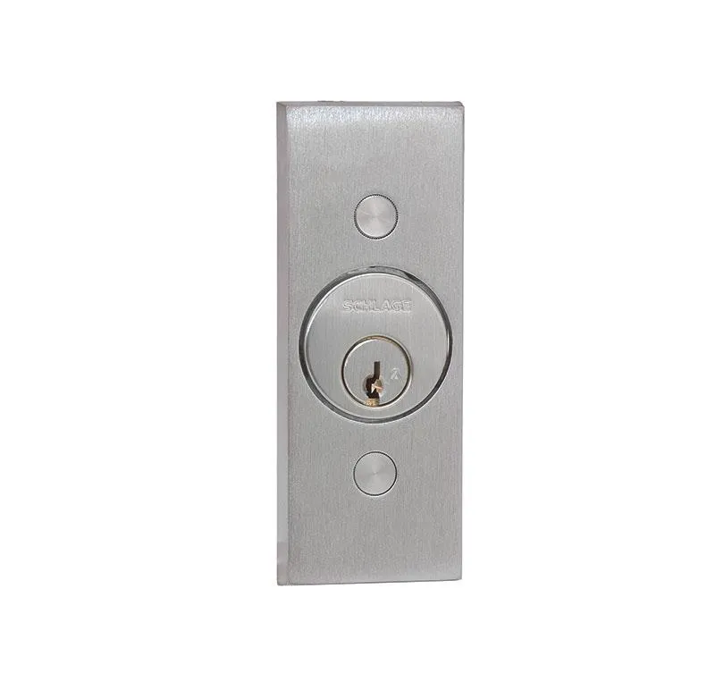 Schlage Electronics 653-041 Keyswitch, SPDT-Counter Clockwise Maintained, Key Remove One Position