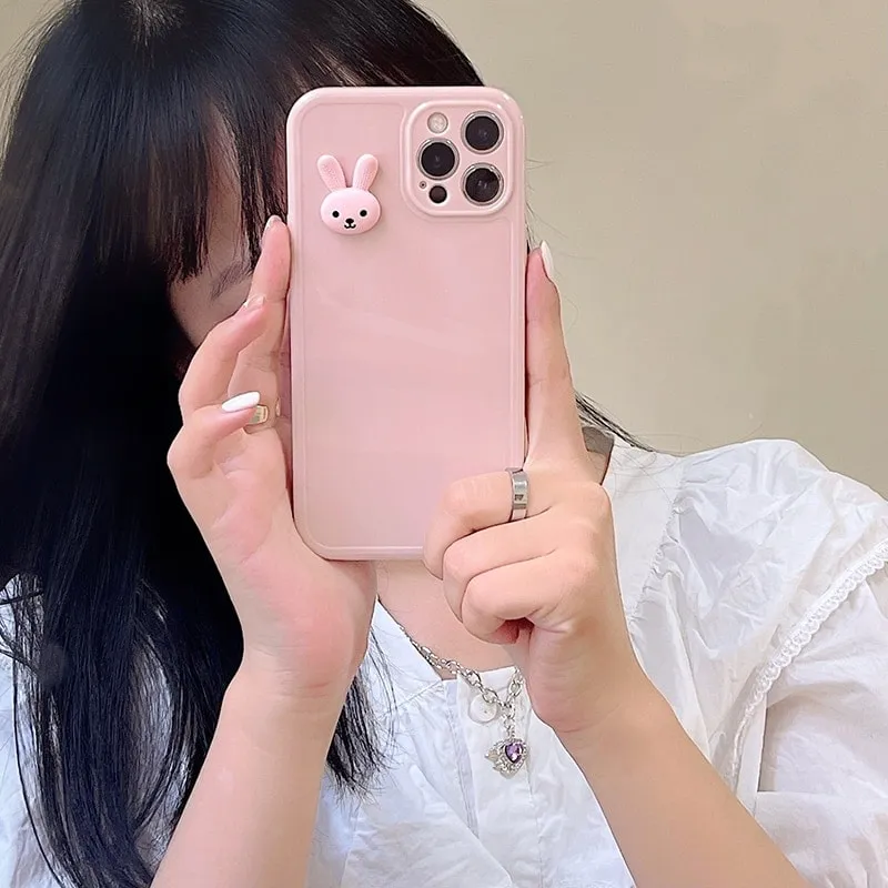 Simple Cute Cartoon Animal iPhone Case