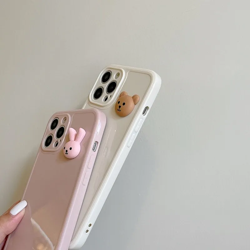 Simple Cute Cartoon Animal iPhone Case