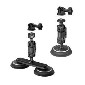 SmallRig Magic Arm with Dual / Single Magnetic Suction Cup & Action Camera Mount Adapter for GoPro, Insta360, DJI Action & 1/4" Thread for Sony, Canon, Nikon, Lumix, FUJIFILM Compact Digital Cameras