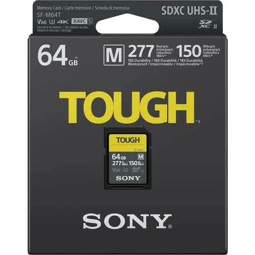 Sony 64GB SF-M Tough Series UHS-II SDXC Memory Card