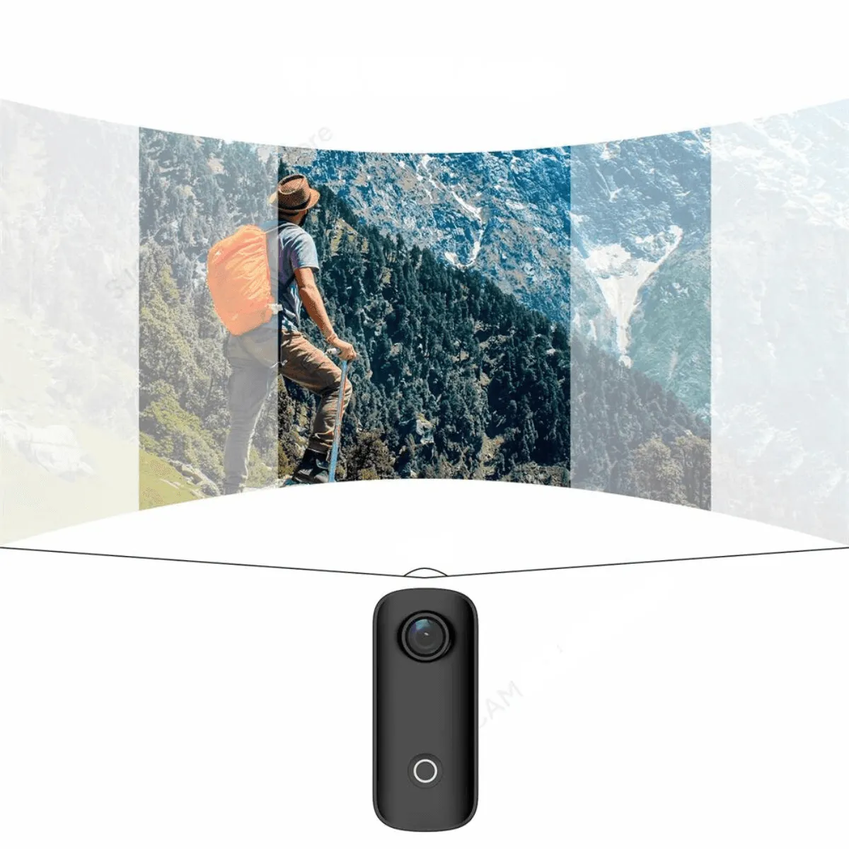 Sport Action Camera, 4K, 16MP, Waterproof Up to 98ft with Case, Wide-Angle 110°, Wi-Fi, EIS, Accessories Included