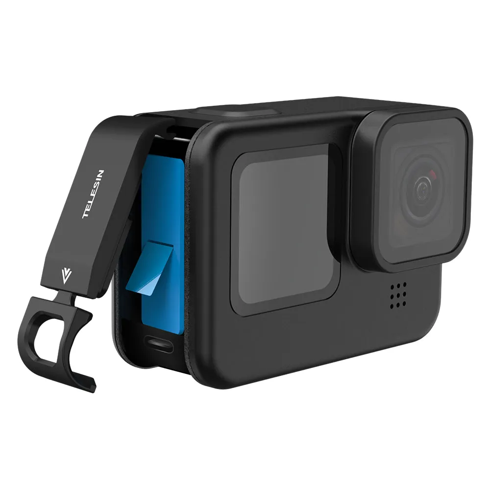 TELESIN Aluminum Alloy Battery Side Cover for GoPro 12/11/10/9