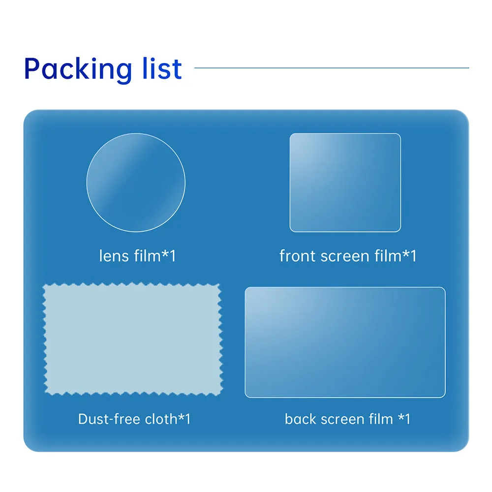 TELESIN HD Protective Film Set for DJI ACTION 3/4