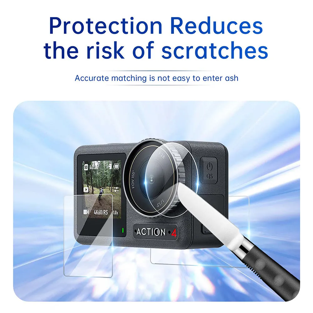 TELESIN HD Protective Film Set for DJI ACTION 3/4