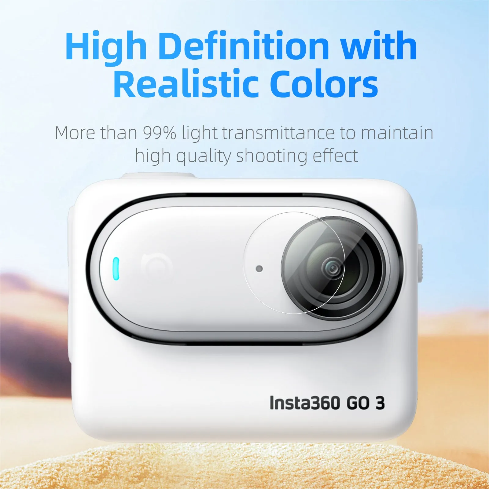 TELESIN Tempered Film for Insta360 GO 3