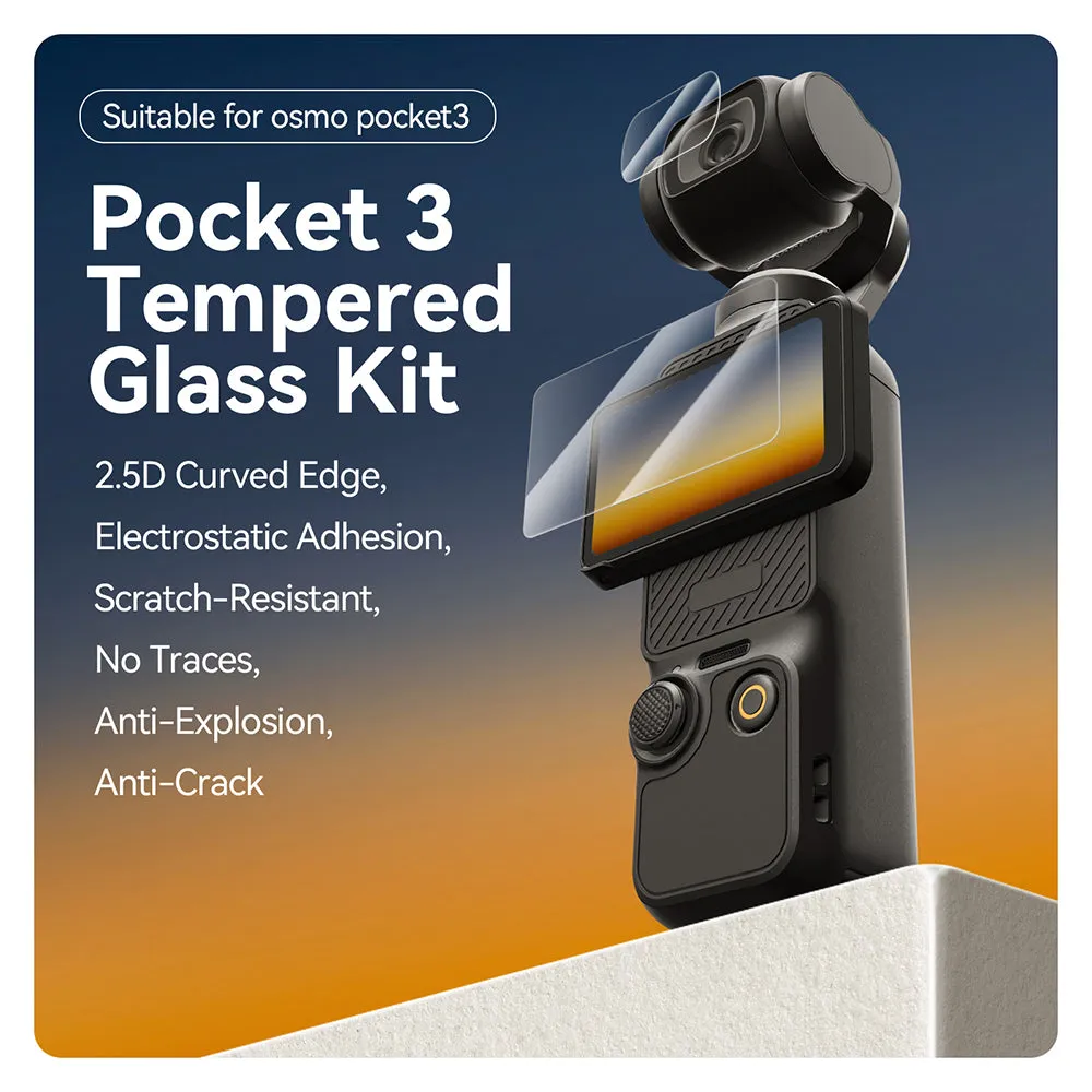 TELESIN Tempered Film Set for Osmo Pocket 3