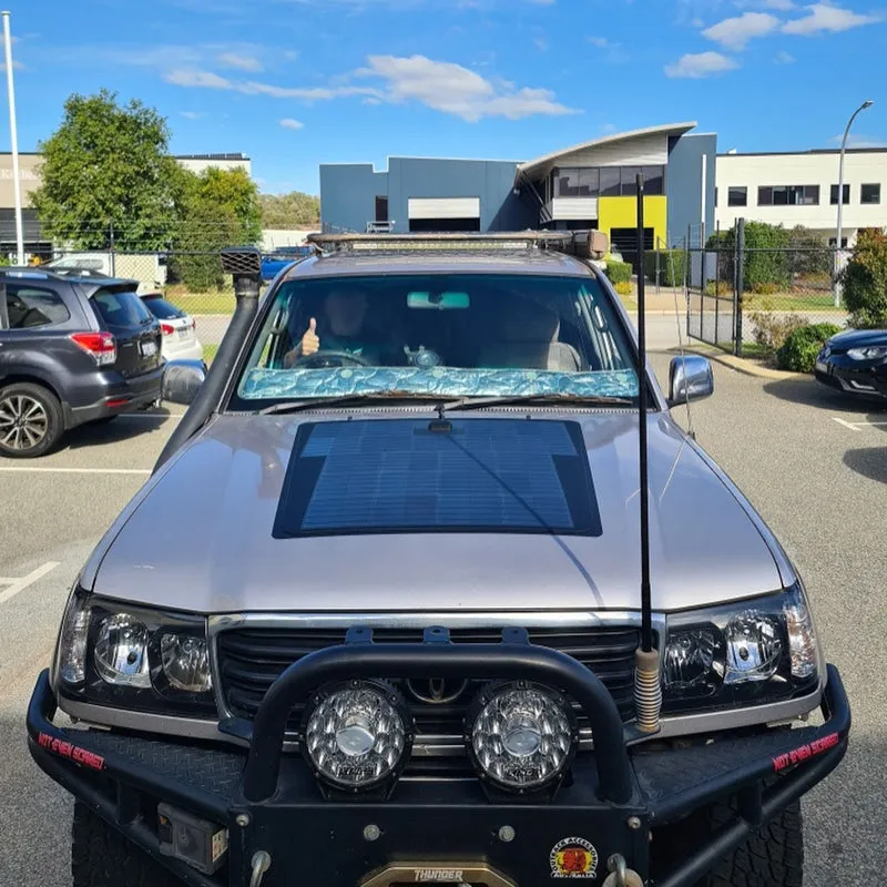 Toyota Land Cruiser 105 Series Lensun 100W Hood/Bonnet Flexible Solar Panel