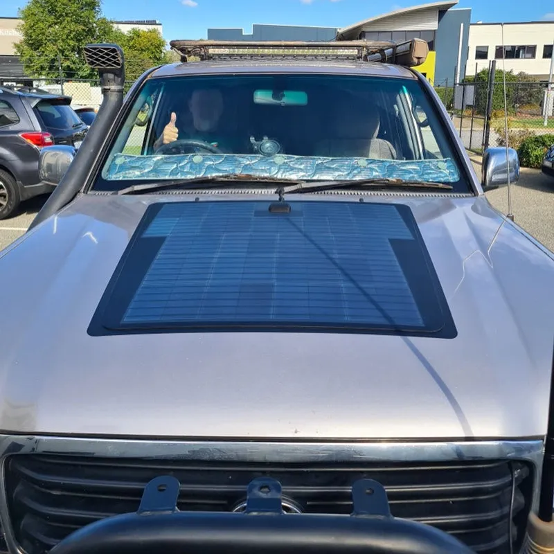 Toyota Land Cruiser 105 Series Lensun 100W Hood/Bonnet Flexible Solar Panel