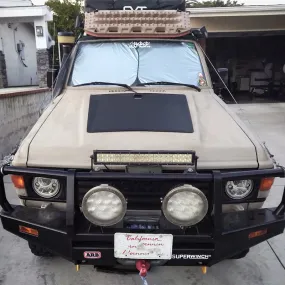 Toyota Land Cruiser 60Series J60 Lensun 100W Hood Flexible Solar Panel