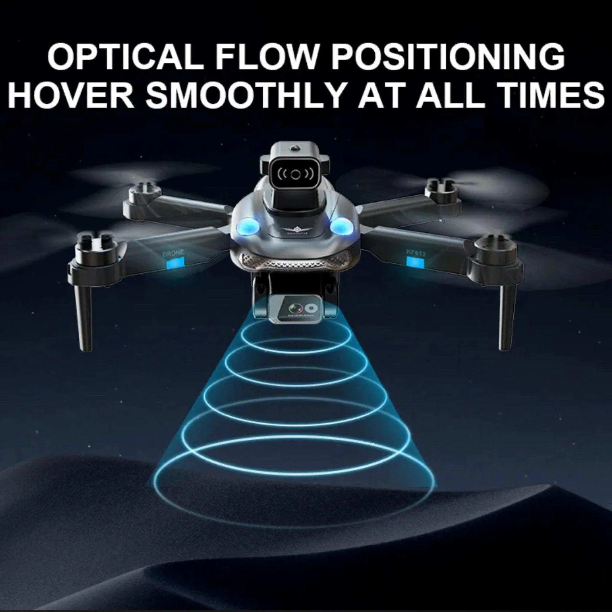 TUTT KF613 5G WiFi GPS Mini Drone Brushless Motor RC Quadcopter 4K HD Camera Obstacle Avoidance Gimbal Intelligence Follow Me and Orbit Modes Quadcopter 2* Batteries