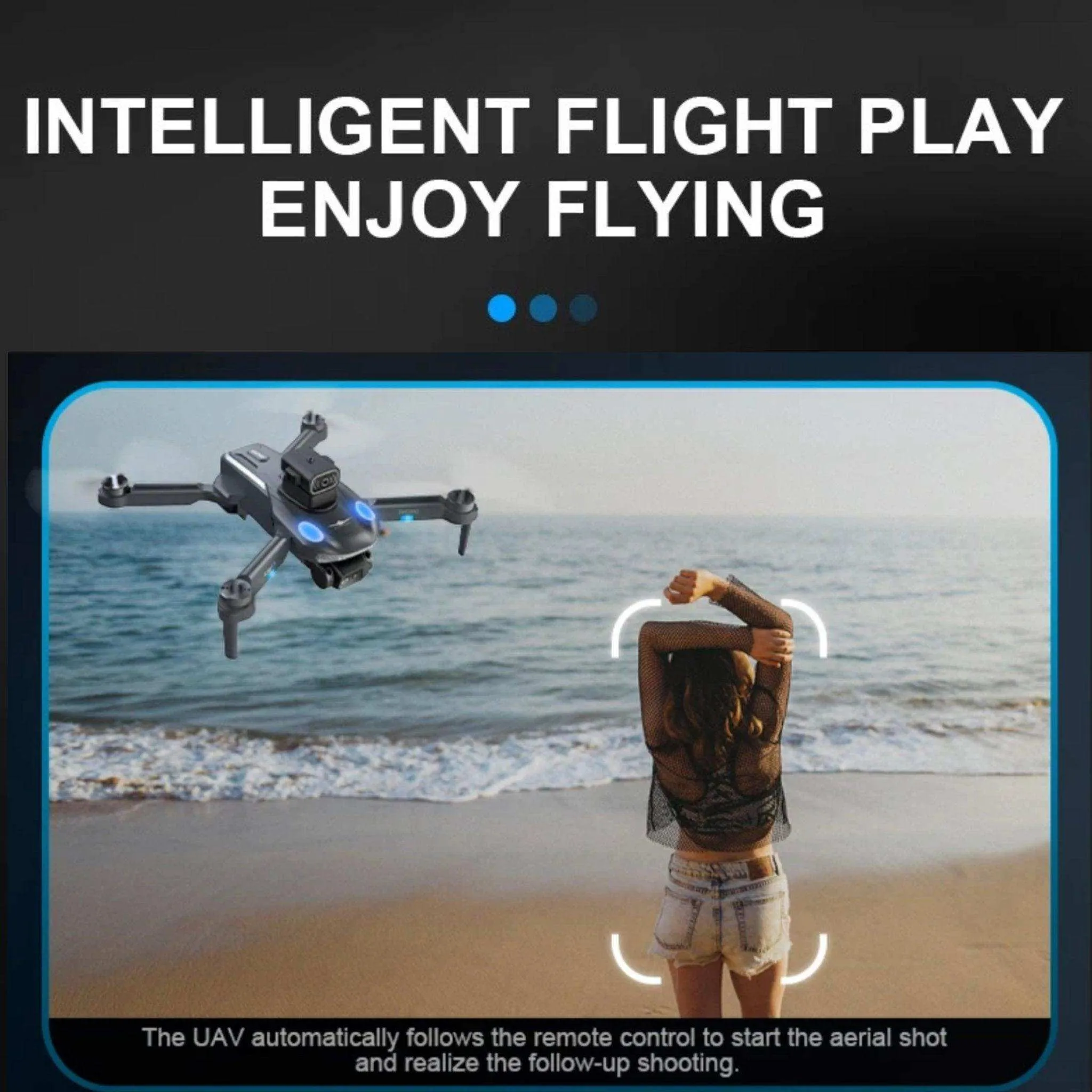 TUTT KF613 5G WiFi GPS Mini Drone Brushless Motor RC Quadcopter 4K HD Camera Obstacle Avoidance Gimbal Intelligence Follow Me and Orbit Modes Quadcopter 2* Batteries