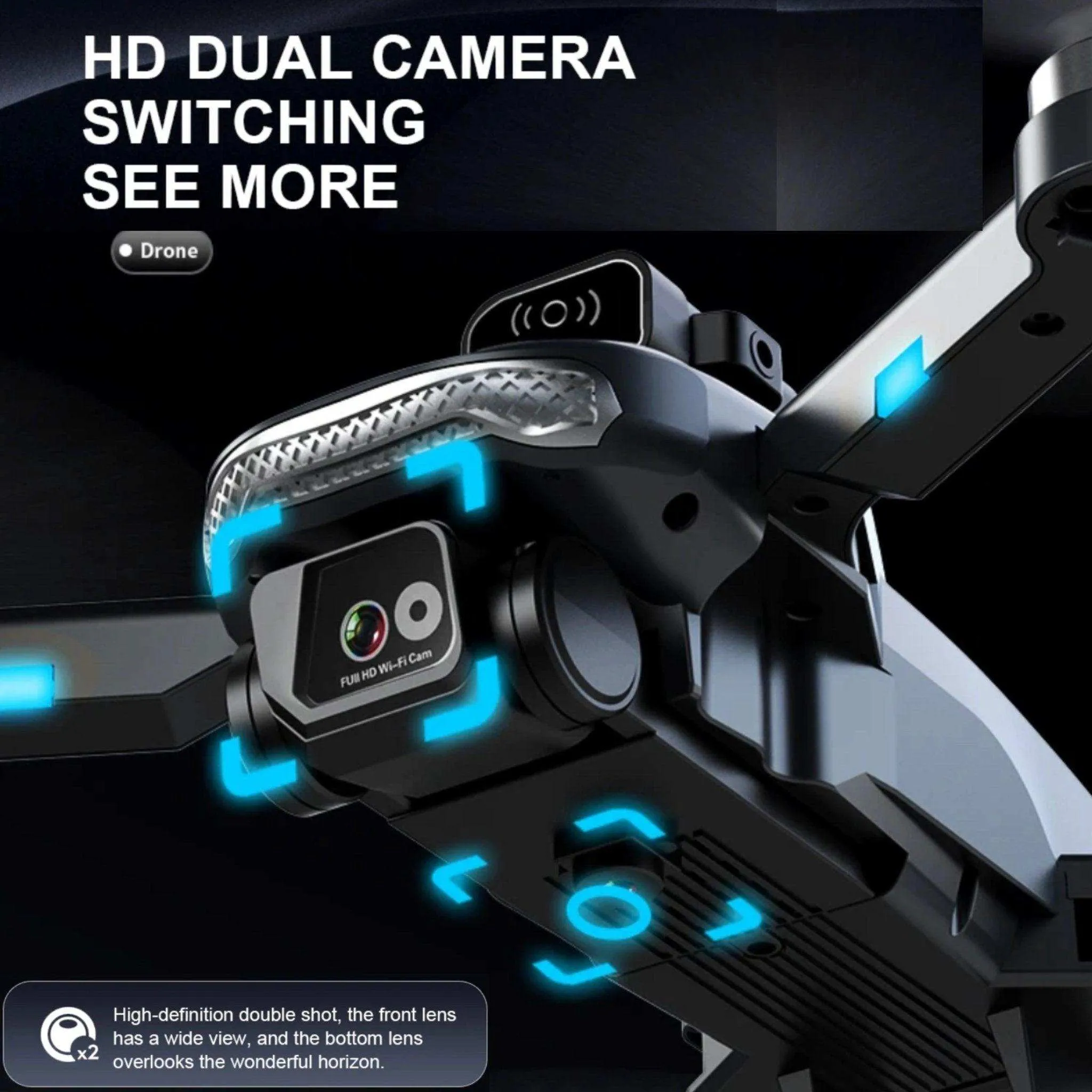 TUTT KF613 5G WiFi GPS Mini Drone Brushless Motor RC Quadcopter 4K HD Camera Obstacle Avoidance Gimbal Intelligence Follow Me and Orbit Modes Quadcopter 2* Batteries