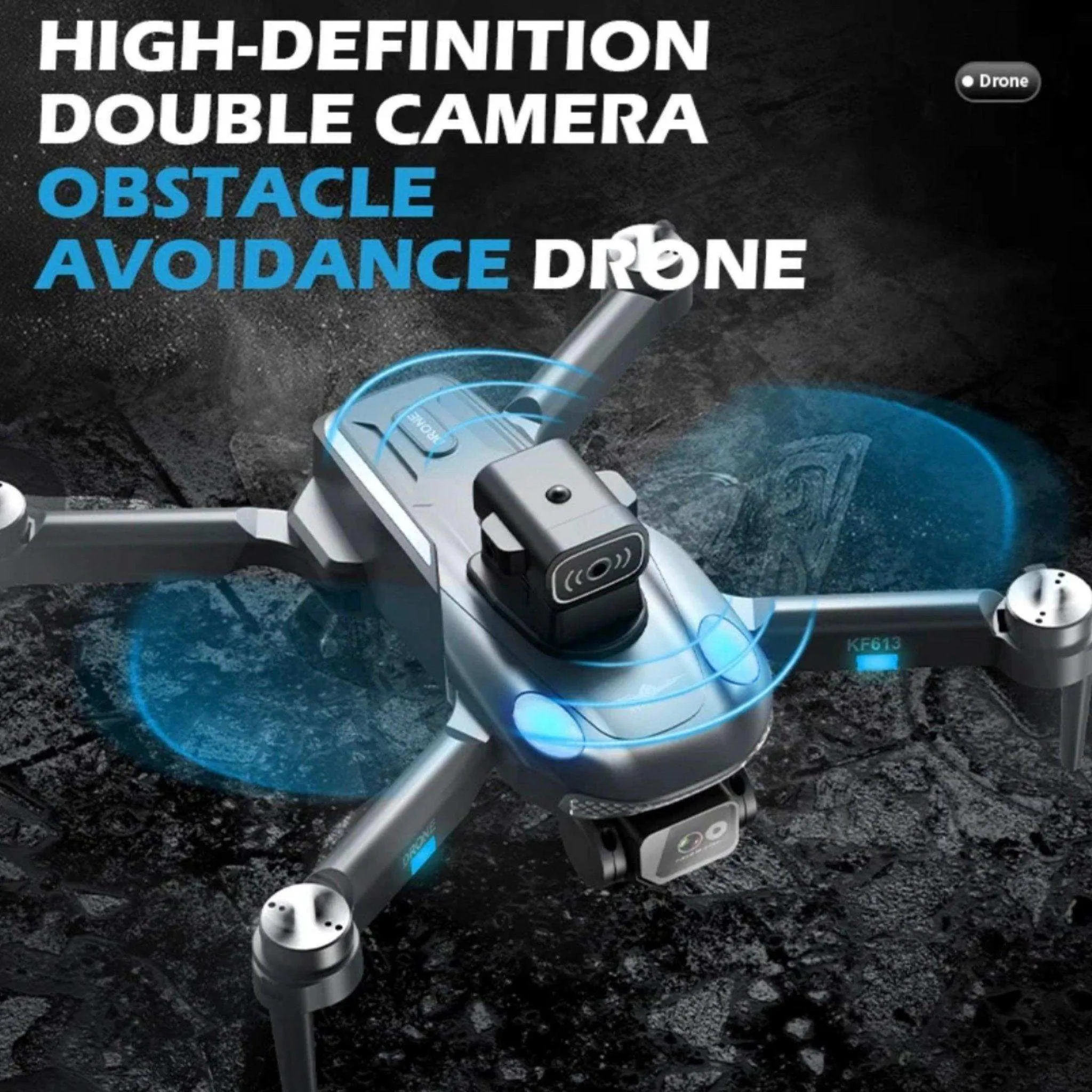 TUTT KF613 5G WiFi GPS Mini Drone Brushless Motor RC Quadcopter 4K HD Camera Obstacle Avoidance Gimbal Intelligence Follow Me and Orbit Modes Quadcopter 2* Batteries