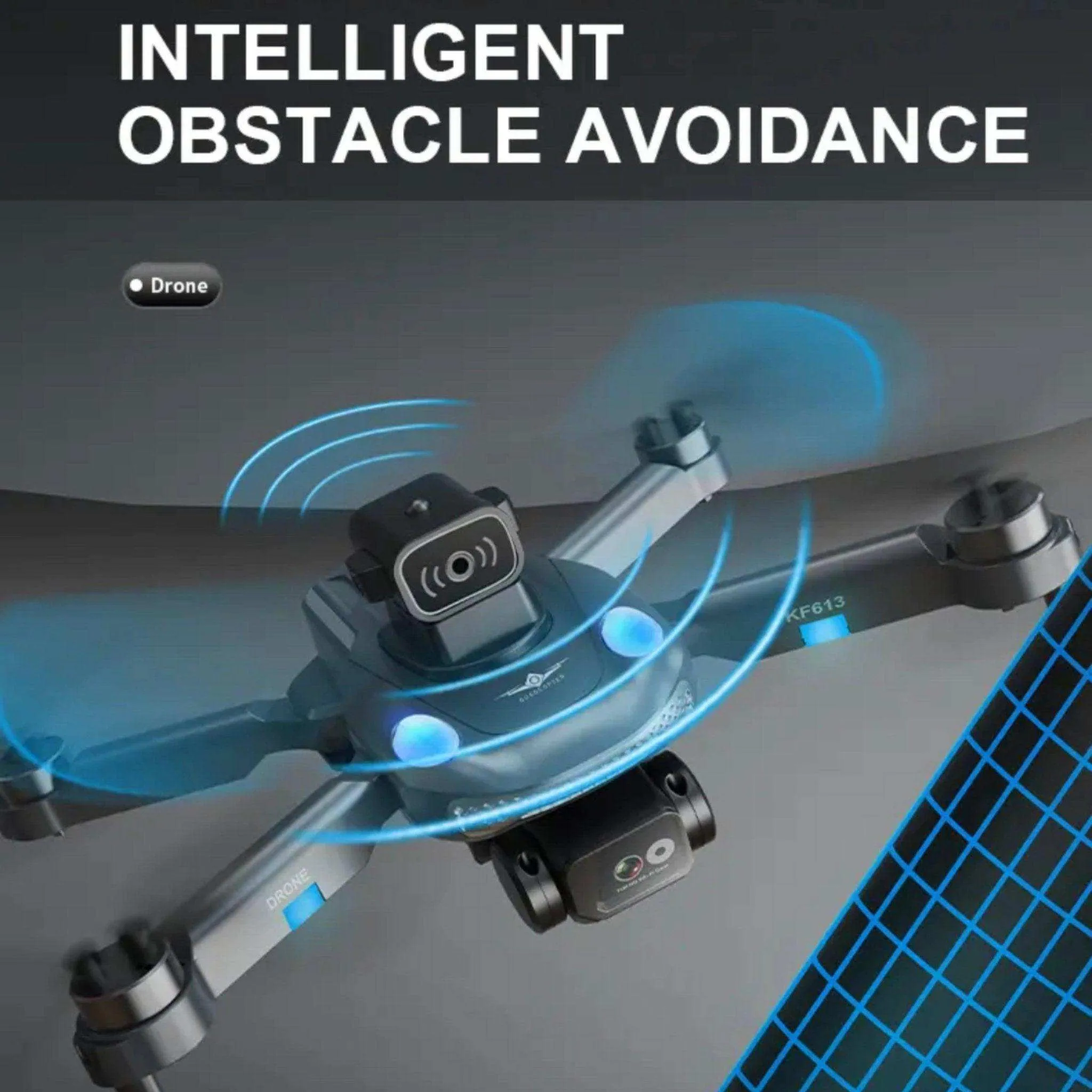 TUTT KF613 5G WiFi GPS Mini Drone Brushless Motor RC Quadcopter 4K HD Camera Obstacle Avoidance Gimbal Intelligence Follow Me and Orbit Modes Quadcopter 2* Batteries