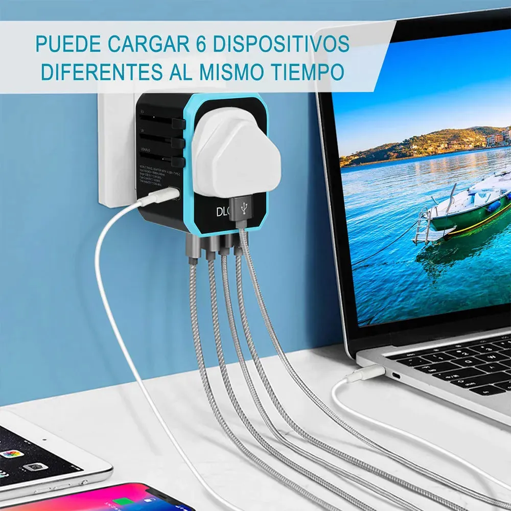 Universal Travel Power Adapter Worldwide Plug Fast Charging