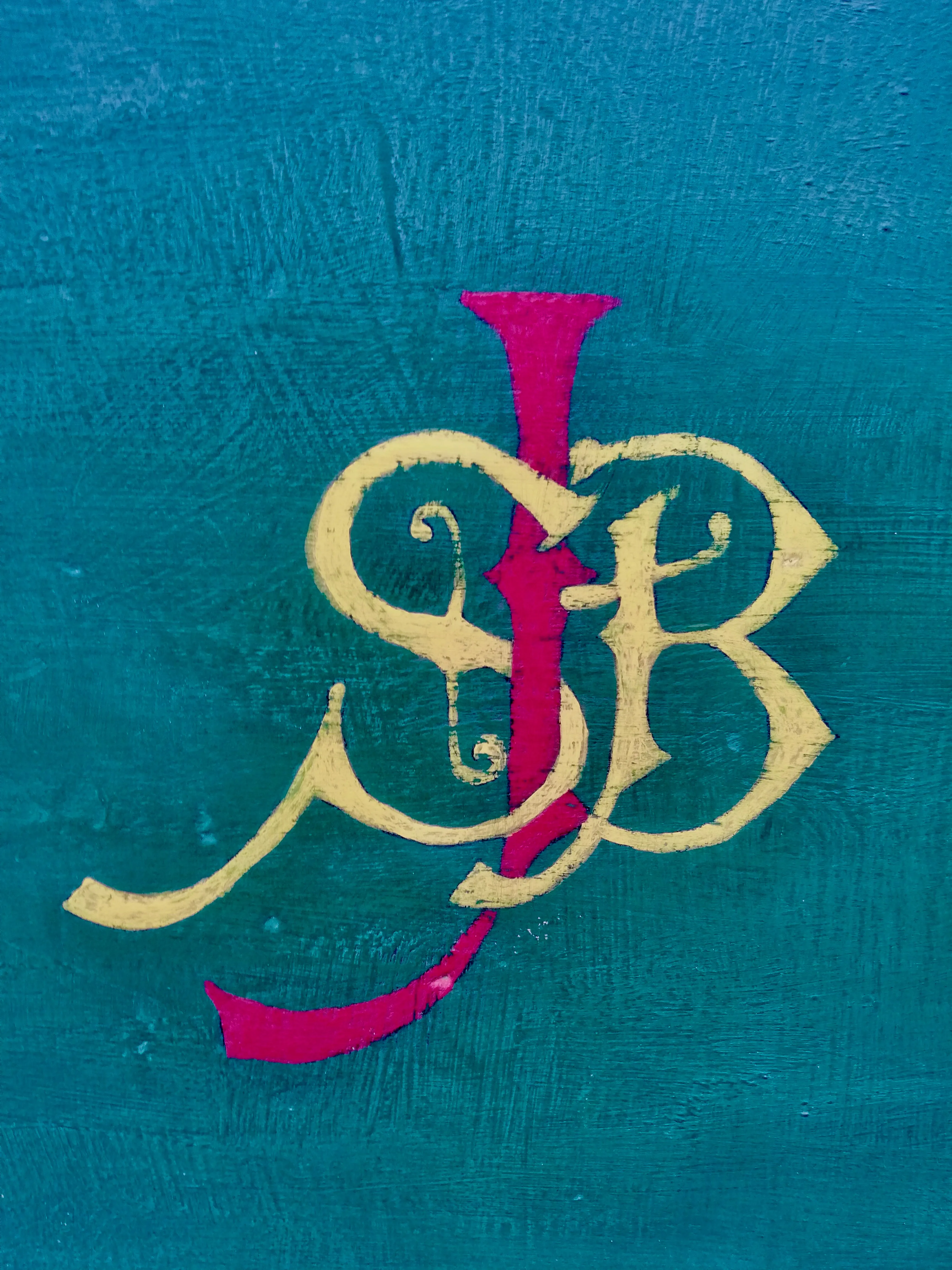 Vintage Blanket Box with monogram - order for Sandra Joy