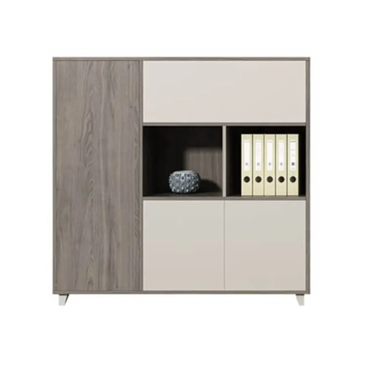 Wooden Panel Bookshelf, Simple Floor-standing Office File Cabinet