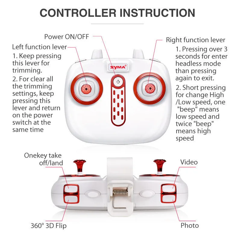 X5UW Drone with WiFi Camera HD 720P Real-time FPV Quadcopter 2.4G 4CH X5UC (No WiFi Camera) RC Helicopter Dron Quadrocopter